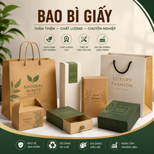 Bao Bì Giấy Chất Lượng Cao – Giải Pháp Đóng Gói Chuyên Nghiệp Cho Doanh Nghiệp