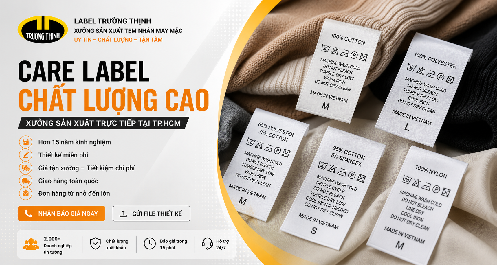 SẢN PHẨM CARE LABEL